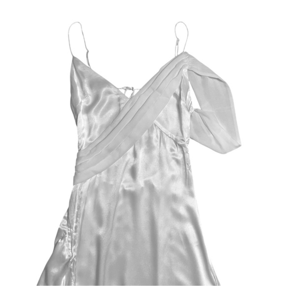 For Love & Lemons White Satin James Maxi Dress Women’s US S - Picture 2 of 9